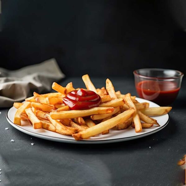 Dishim With Fries and Sauce